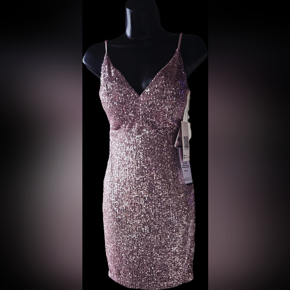 Emerald Sundae Sparkling Pink Mini Dress